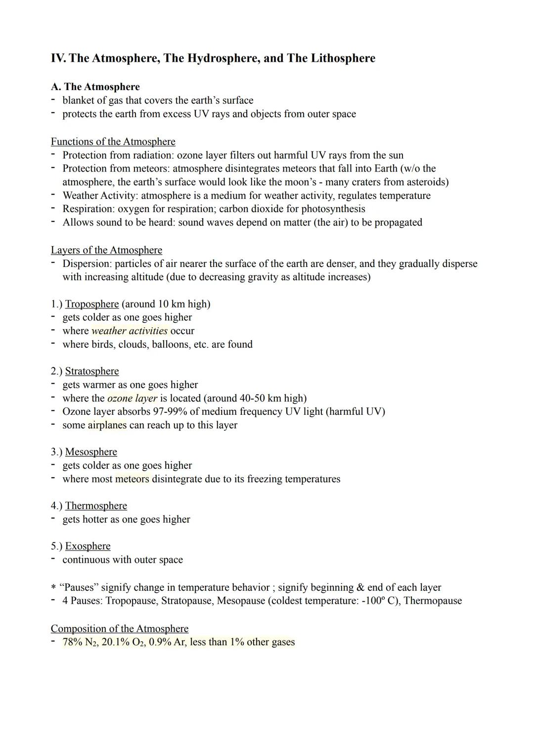 EARTH SCIENCE NOTES

I. The Universe
- totality of existence
- includes galaxies, stars, planets, comets, natural satellites, nebulae, etc.
