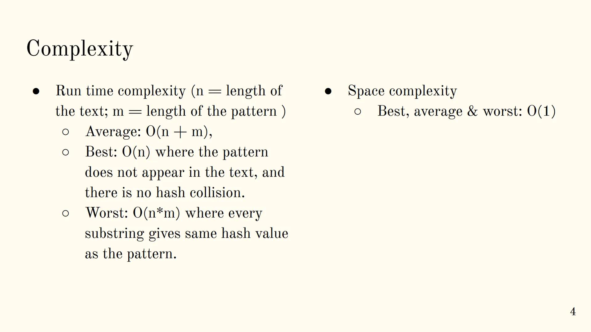 # Rabin Karp Algorithm

1 # Overview

• The Rabin-Karp algorithm is a string matching algorithm used to find patterns
within a text using a 