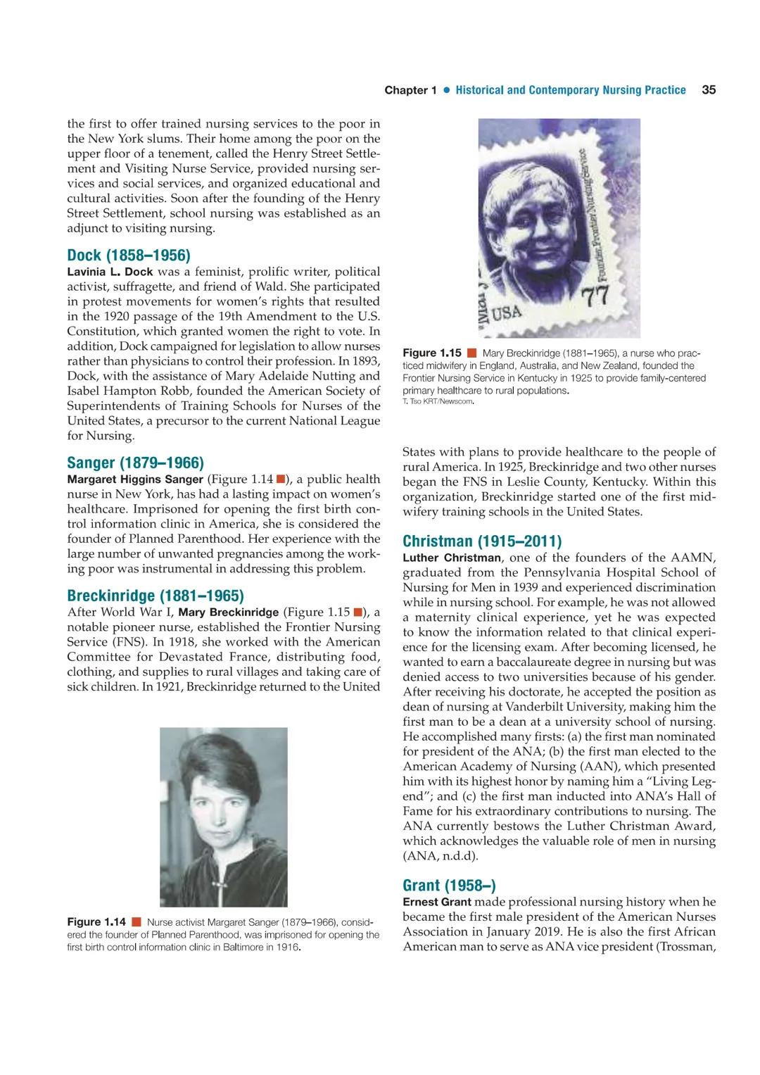 # Chapter 1  Historical and Contemporary Nursing Practice 33

## Figure 1.8
Sairey Gamp, a character in Dickens' book *Martin Chuzzlewit*, r