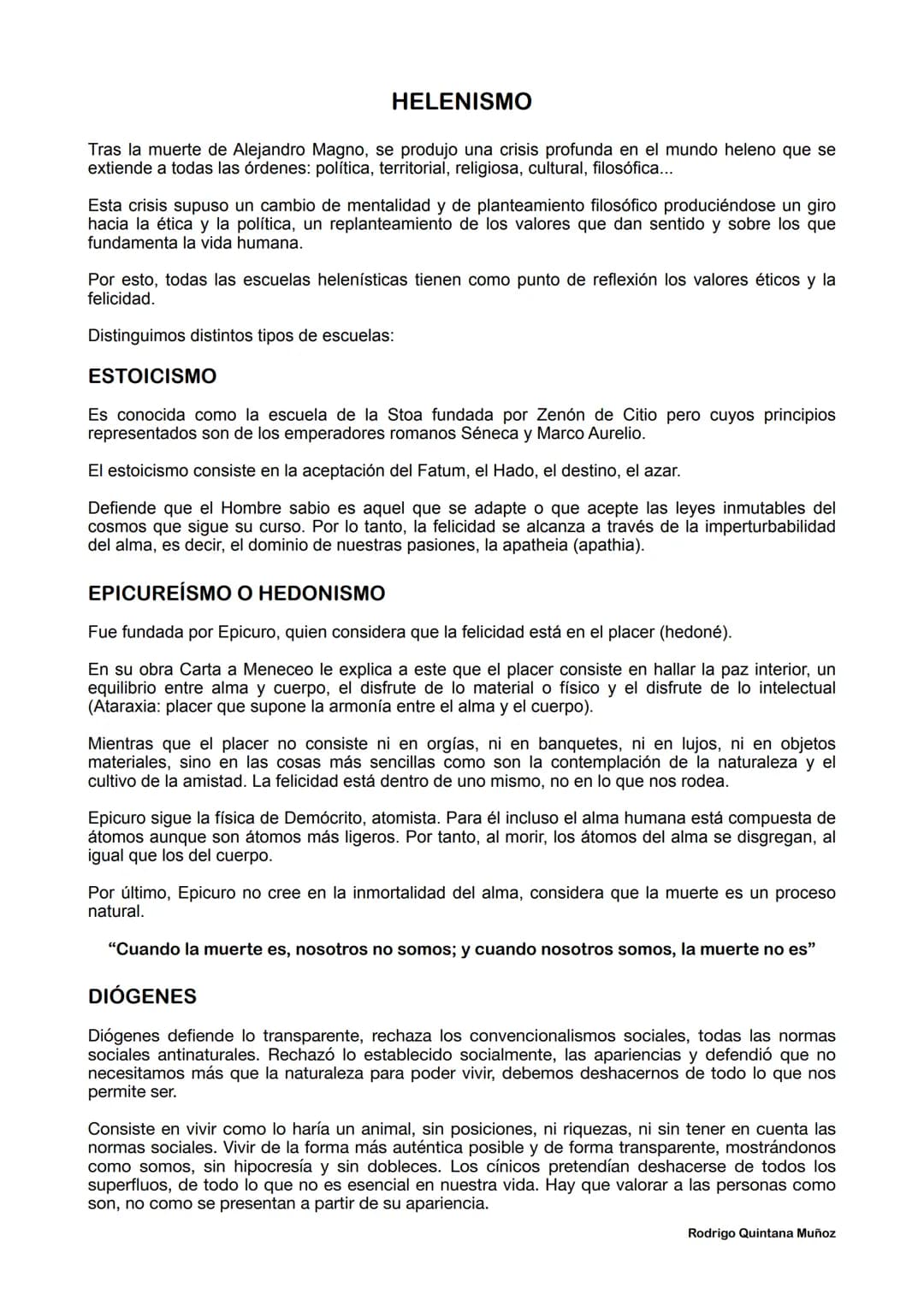 # HELENISMO

Tras la muerte de Alejandro Magno, se produjo una crisis profunda en el mundo heleno que se
extiende a todas las órdenes: polít
