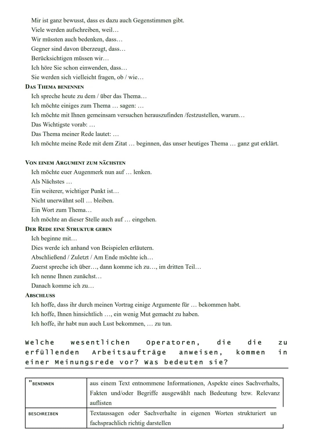 www.deutsche-grammatik.net

Grammatik, Rechtschreibung und Textsorten
sowie Literatur

Textsorten SRDP » Meinungsrede

Die Meinungsrede

0 D