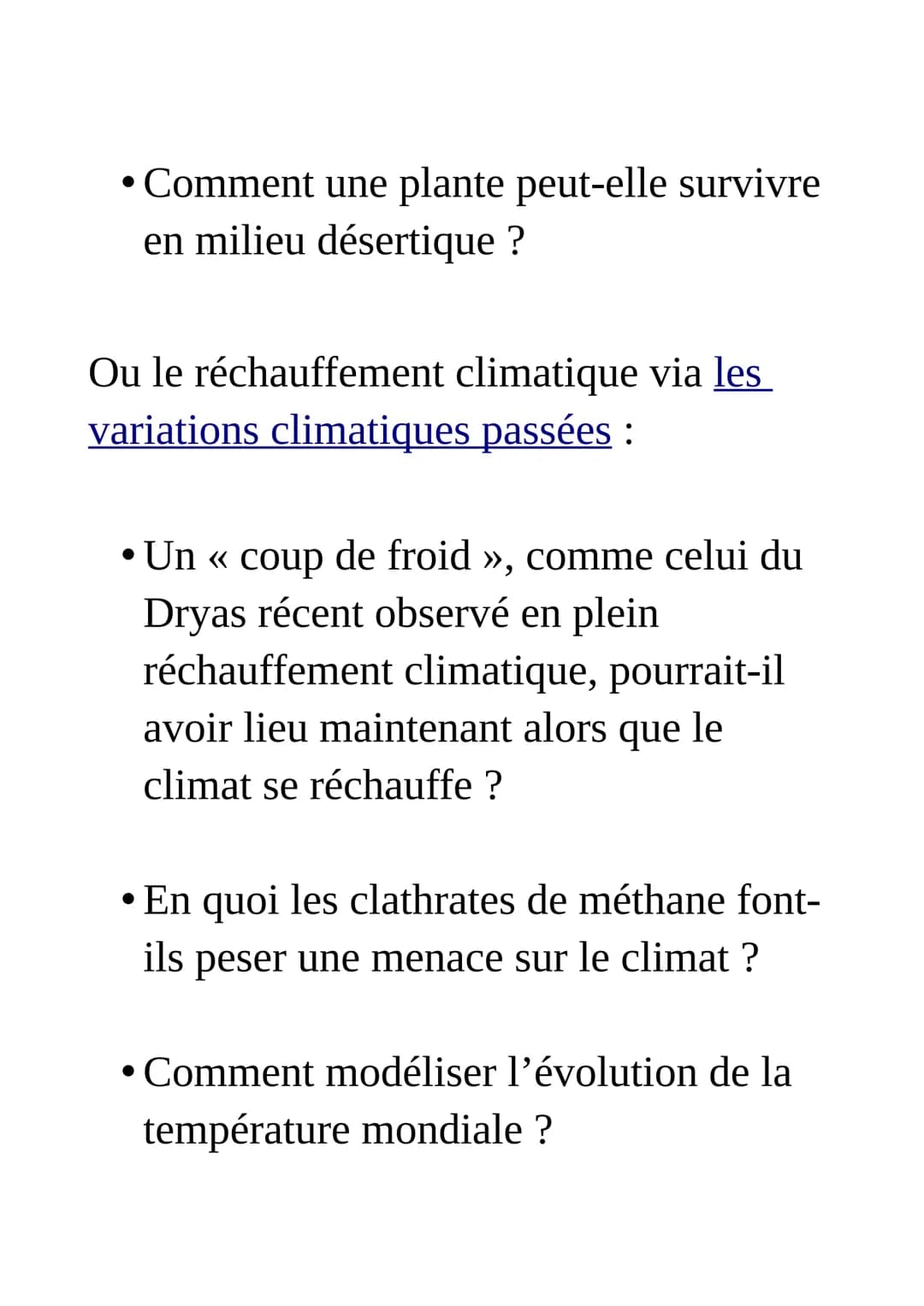 Exemples de sujet
du grand oral du bac : SVT

Pour le Grand oral, tu dois préparer
deux questions sur tes spécialités de
terminale.

Tes que