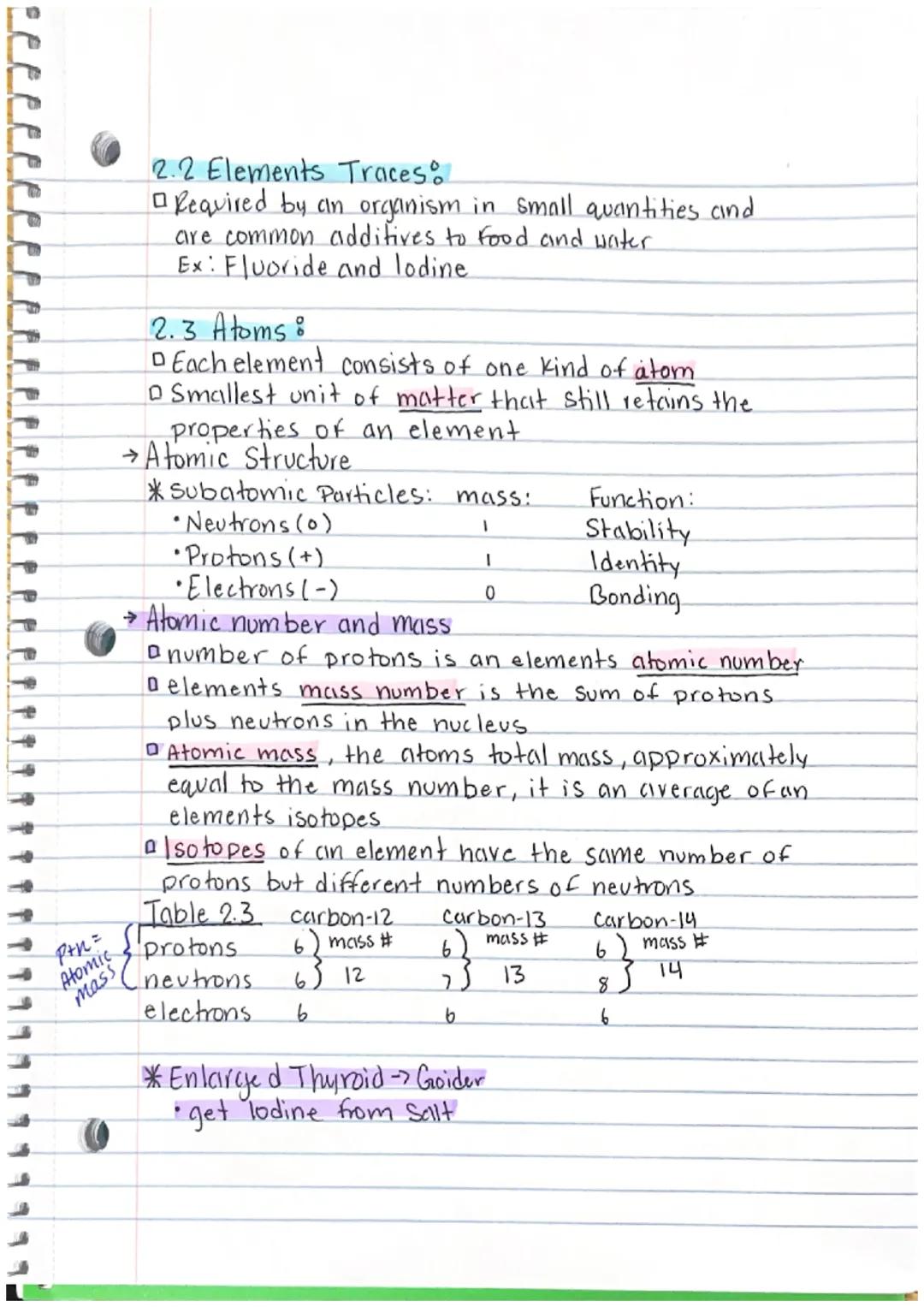 Title
Vocab
Important info

The chemical basis of Life:
Chapter 2

FYI How are chemistry and Biology importent related?

FY) Why is chemistr
