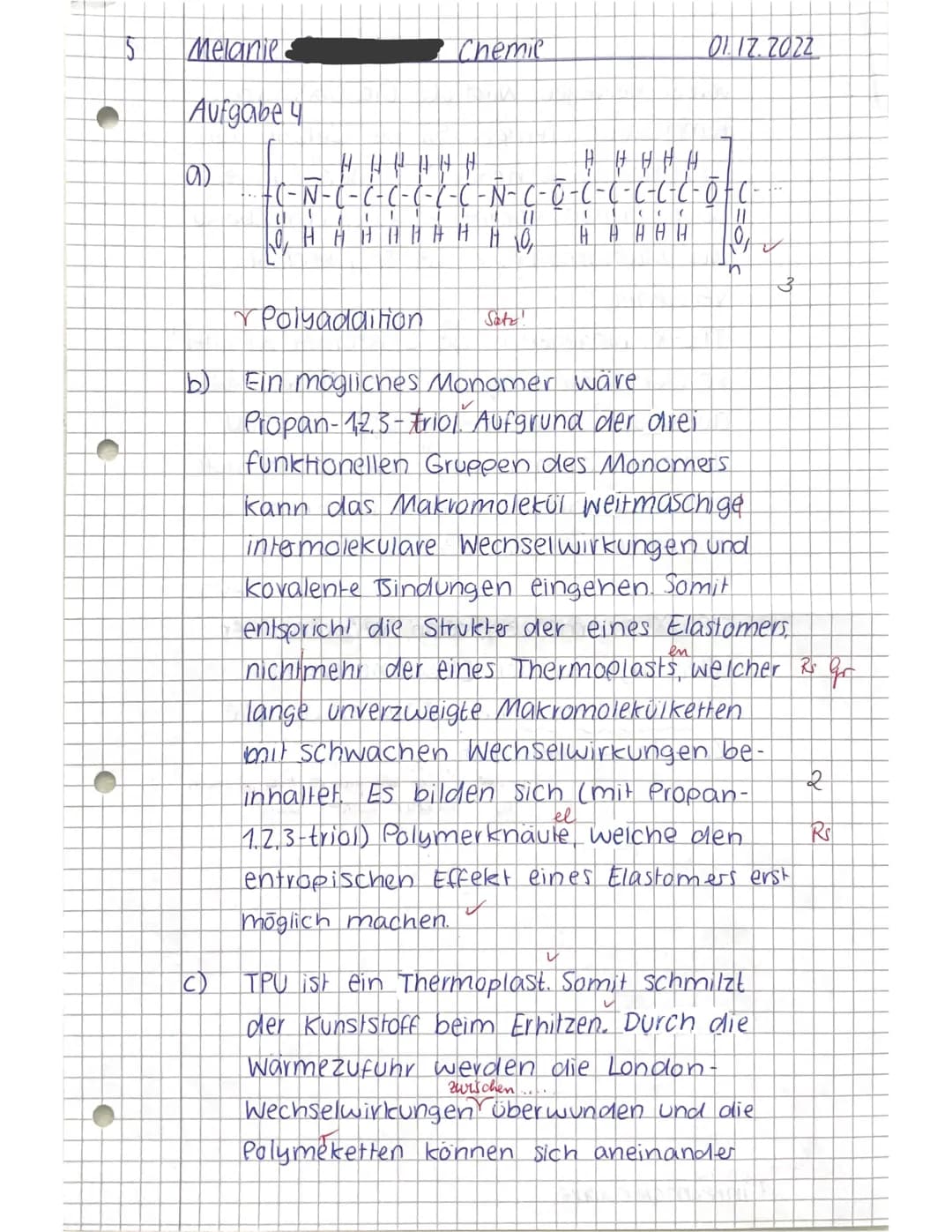 Viel Erfolg!

Ch 12.1
Klausur Nr. 1
1.12.22
Name: Melanie
Punkte:
Notenpunkte:
25,5 / 28 VP
14NP
Healetlen Gliceringch!
(3,5/4 VP)
MARLIN is