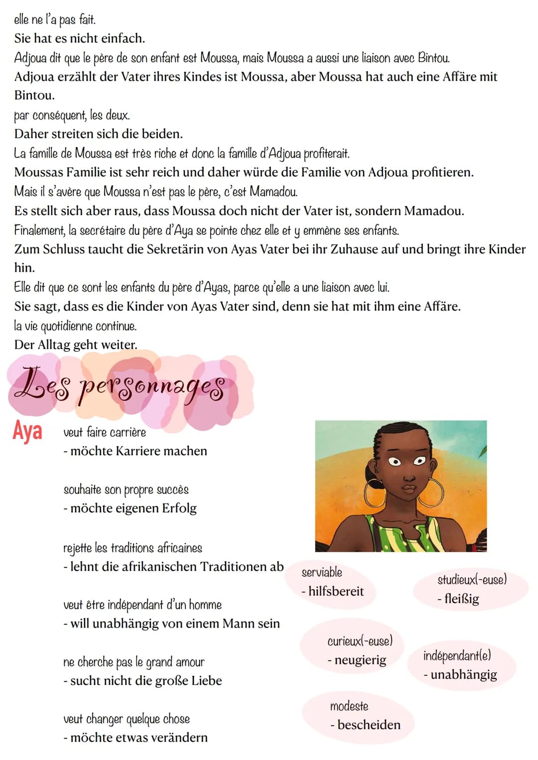 Aya de Yopougon

un dessin animé
Les auteurs sont Marguerite Abouet et Clément Oubrerie
puplié en 2012
figure principale est Aya

Ein Zeiche