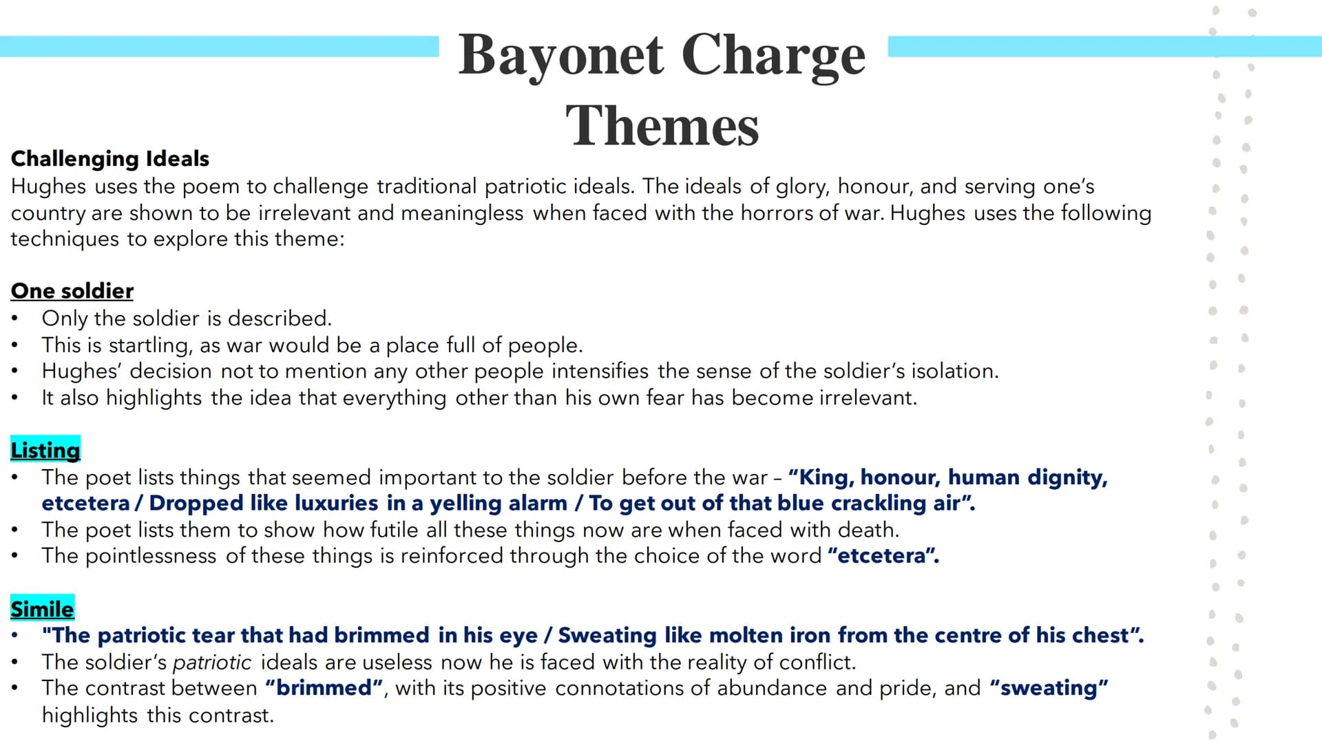 # Bayonet Charge
Poetry GCSEs # Bayonet Charge

Bayonet Charge describes the thoughts and actions of a WW1 soldier as he charges towards the