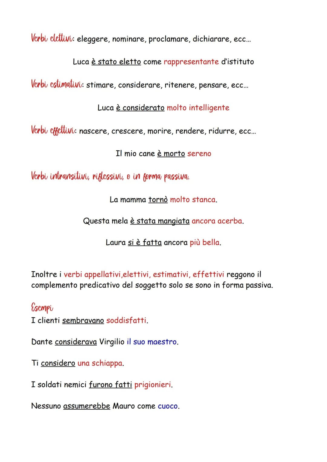 # Il complemento predicativo del soggetto e
dell'oggetto

Il complemento predicativo è un nome o un aggettivo che si riferisce al
soggetto o