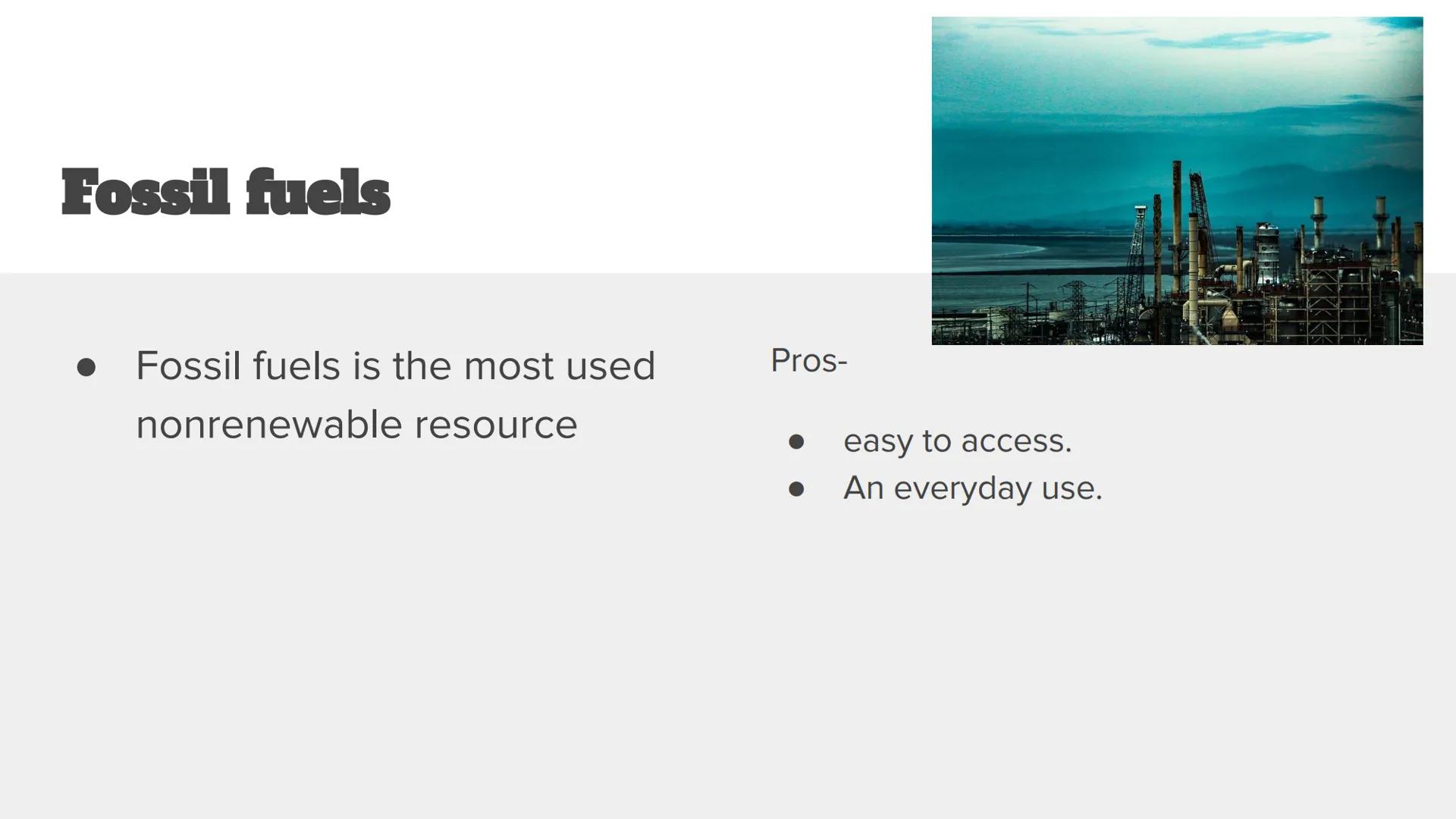 # Nonrenewable
## Energy # What is nonrenewable
energy

A non-renewable resource is a natural resource that
cannot be readily replaced by na