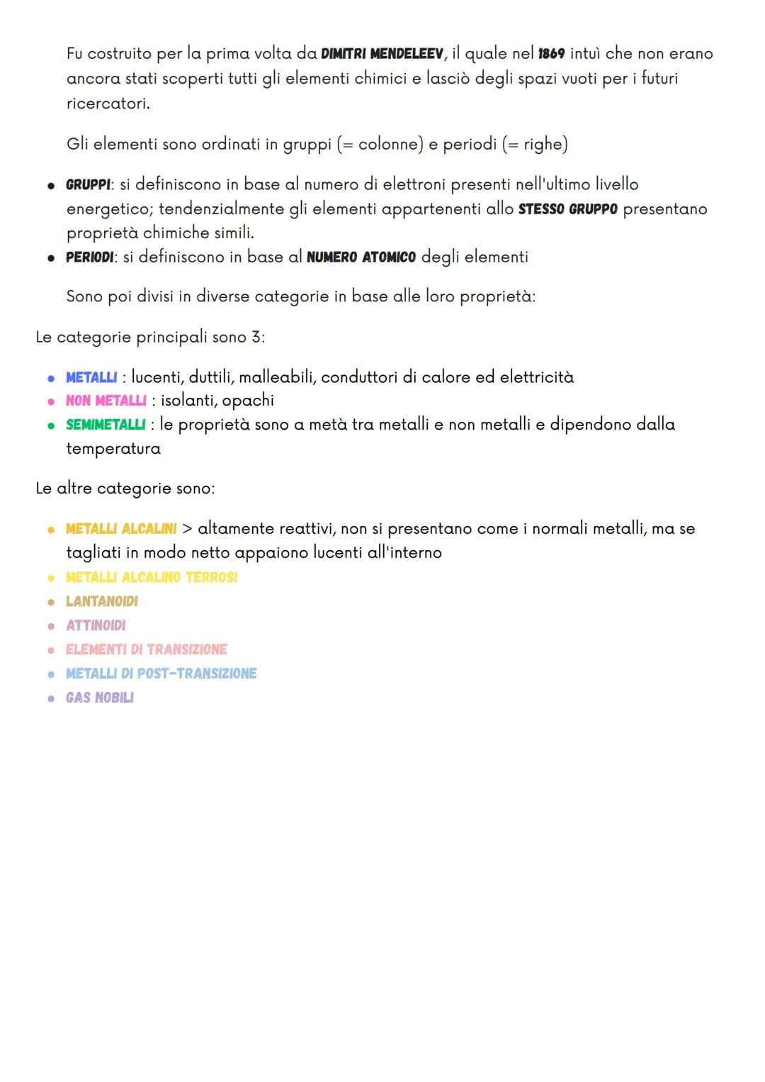 # Gli elementi chimici
e la tavola periodica

Gli ELEMENTI CHIMICI sono sostanze che non possono essere scomposte in altre più
semplici.

Qu