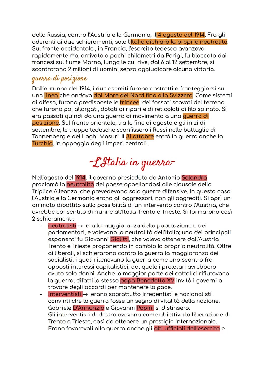# -1 Guerra Mondiale-

La prima Guerra Mondiale (1914-1918), ebbe cause remote di carattere
politico, economico, militare e socioculturale.
