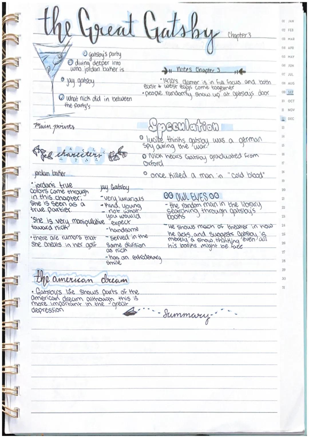 
<p>In this chapter, we are introduced to the main character and narrator, Nick. He is a World War I veteran and has moved to the East to le