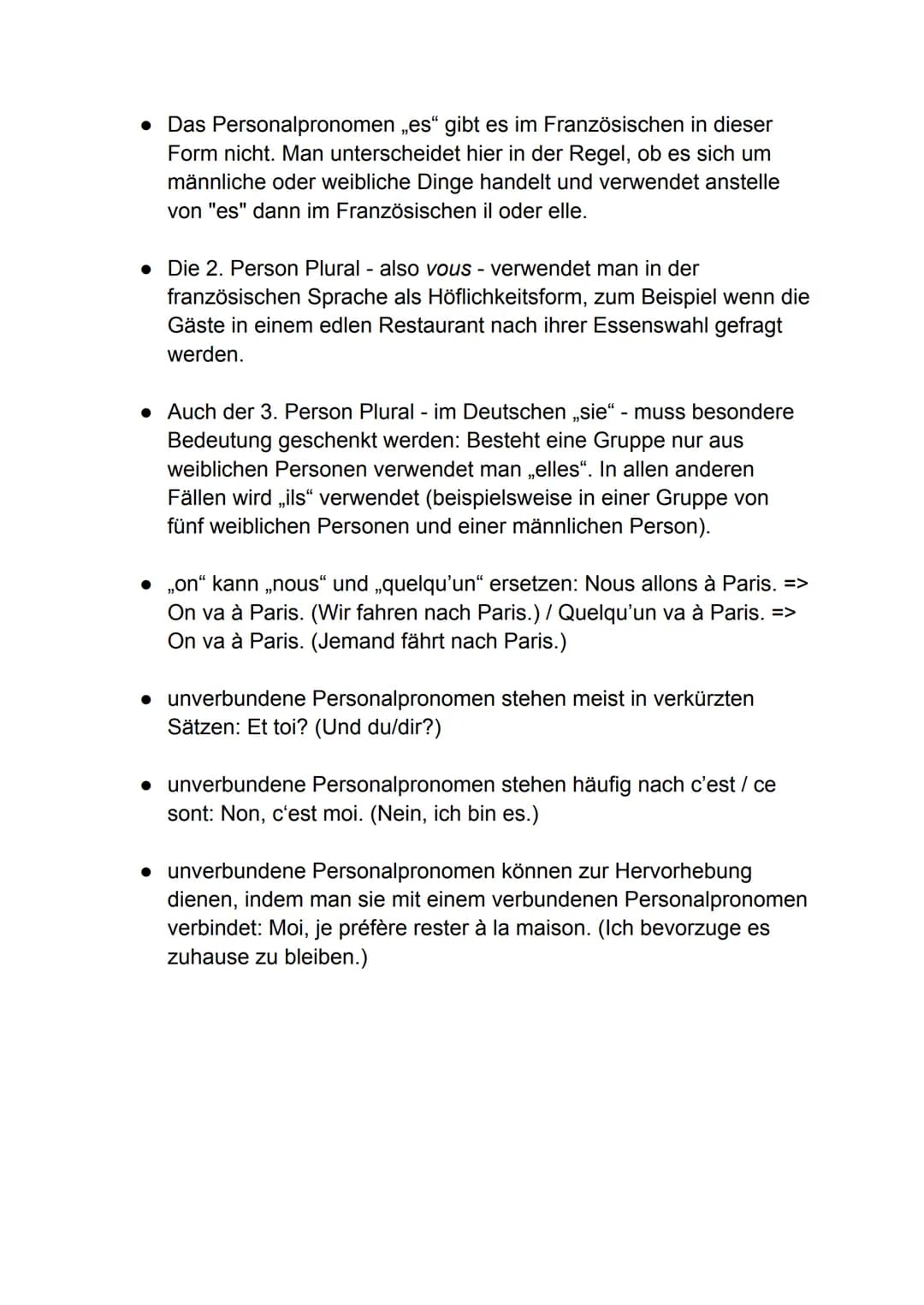 Personalpronomen

27.09.2021

| Person | verbundenes Personalpronomen (verbunden mit Verb) | unverbundenes Personalpronomen (Pronomen steht 