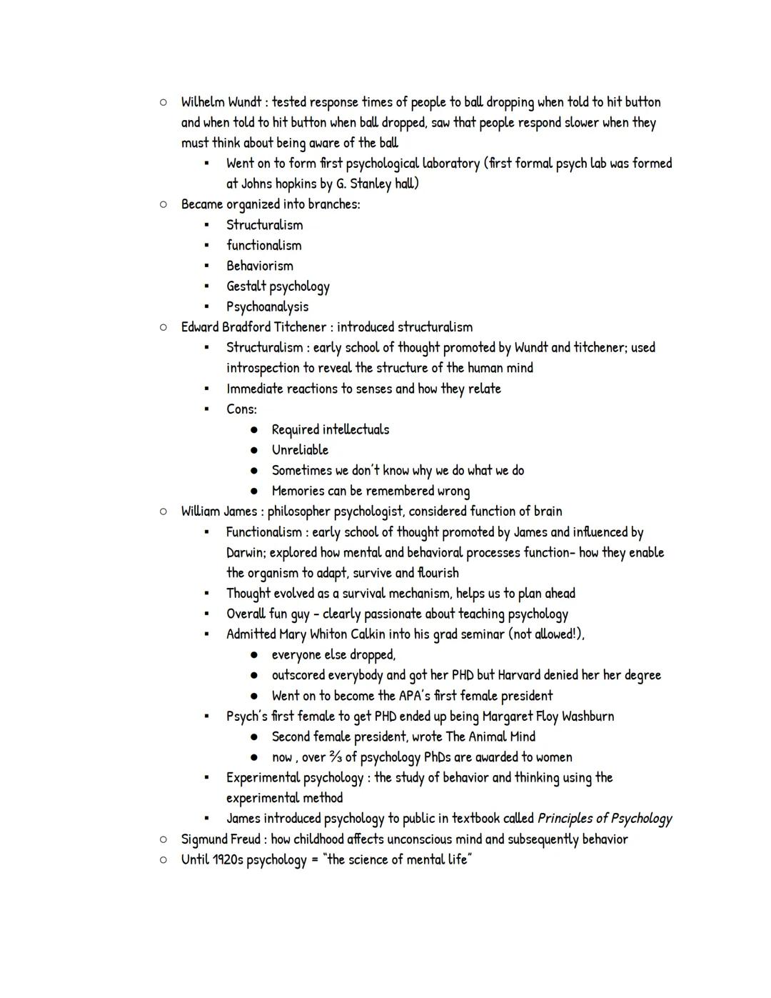 # UNIT 1: Psychology's History and Approaches

Module 1: Psychology's History
*   Prescientific Psychology
*   Psychology's main questions h