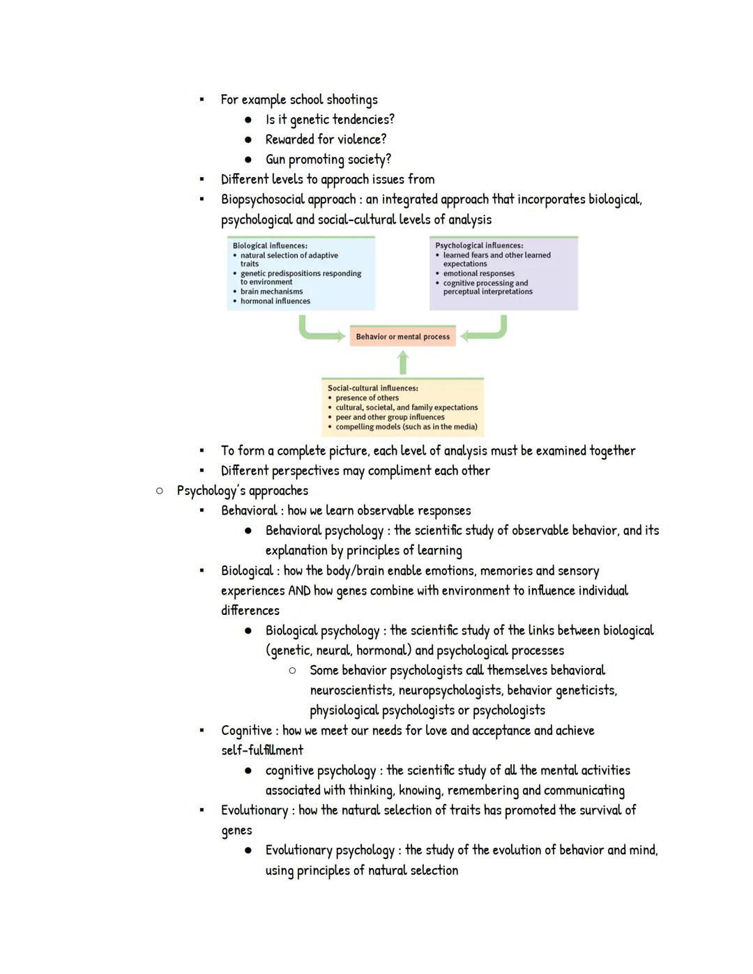 # UNIT 1: Psychology's History and Approaches

Module 1: Psychology's History
*   Prescientific Psychology
*   Psychology's main questions h