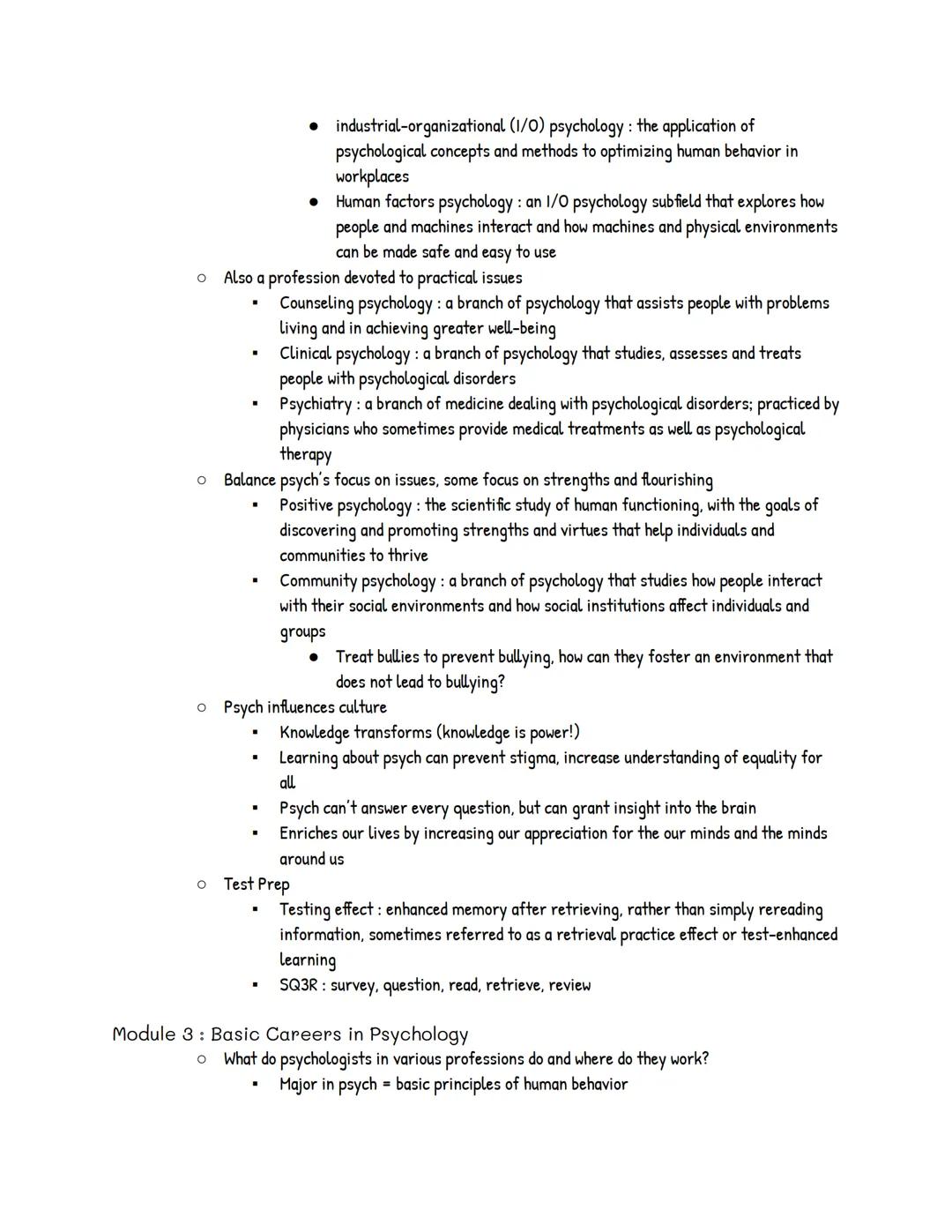 # UNIT 1: Psychology's History and Approaches

Module 1: Psychology's History
*   Prescientific Psychology
*   Psychology's main questions h