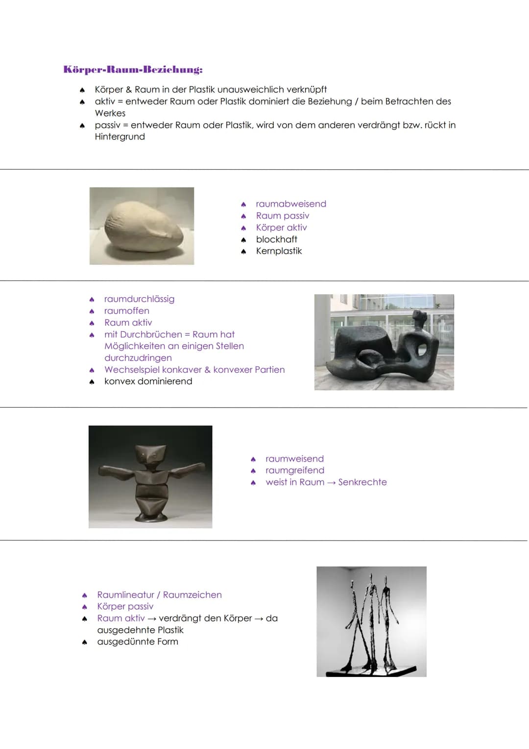 # PLASTIK

▲ griech.,,plassein" = bilden, formen, modellieren

▲ bspw. Ton Wachs, Gips, Papiermache

▲ teilweise Korrektur möglich

▲ Unters
