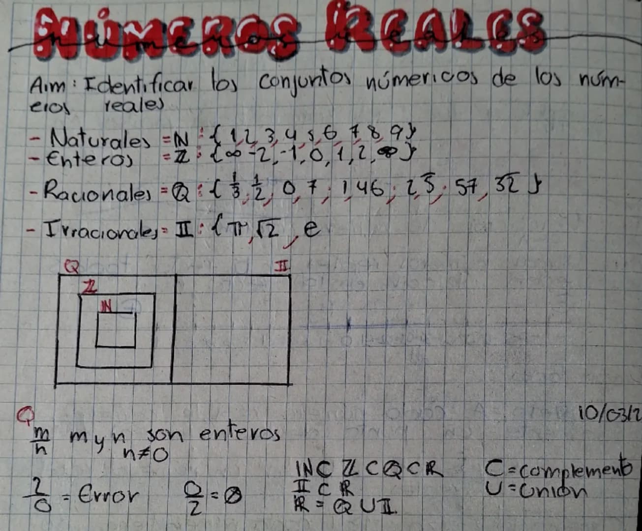# GNÚMEROS RECALCS

Aim: Identificar los conjuntos númericos de los núm-
elol reales

- Naturales =N $ 1234567893
- Entero)
=2 $200-2,-1,0,1