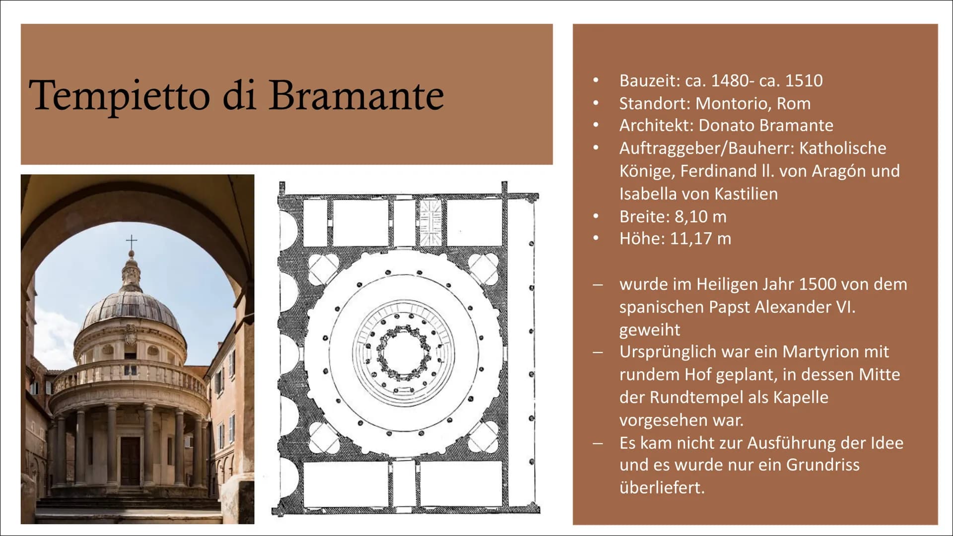 ARCHITEKTUR
DER RENAISSANCE GLIEDERUNG

• Die Architektur der Renaissance

– Allgemeine Informationen zur Architektur

– Merkmale

– Bauteil