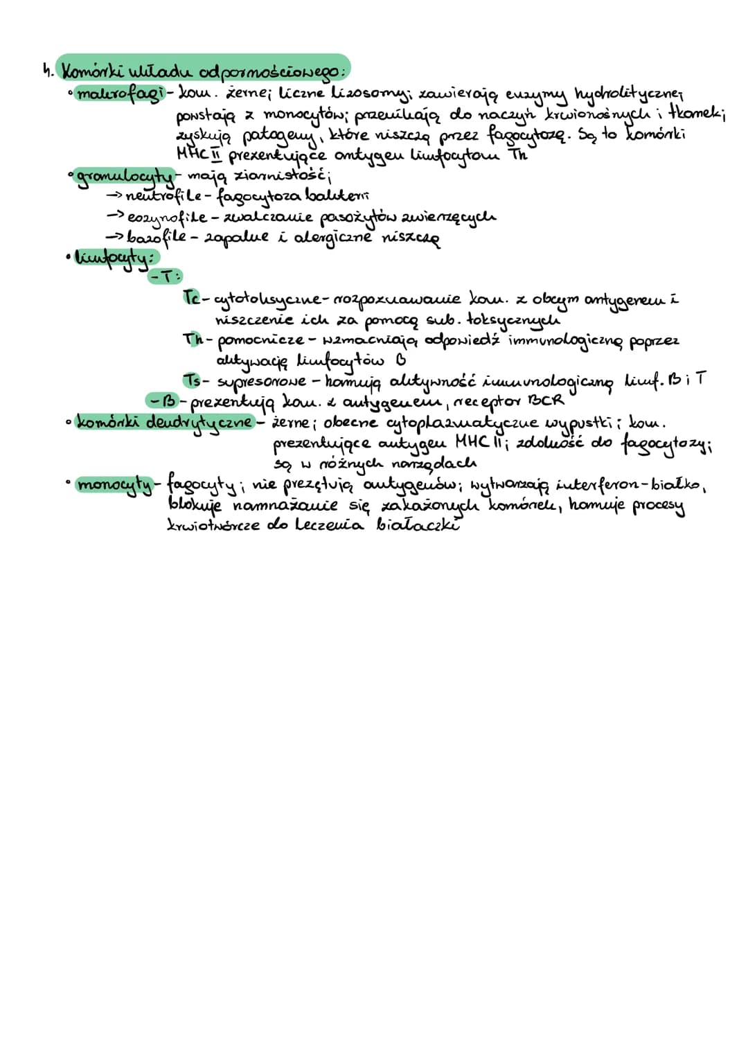 # T: Budowa i funkcjonowanie uliładu odpornościowego.

1. Funkcje:

- rozpoznawanie patogenów i odróżnianie antygenów własnych od antygenów
