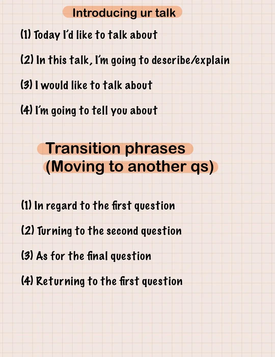  Speaking vocabulary
# In my opinion
(1) from my point of view

"From my point of view, governments
and local authorities should ban fast
fo