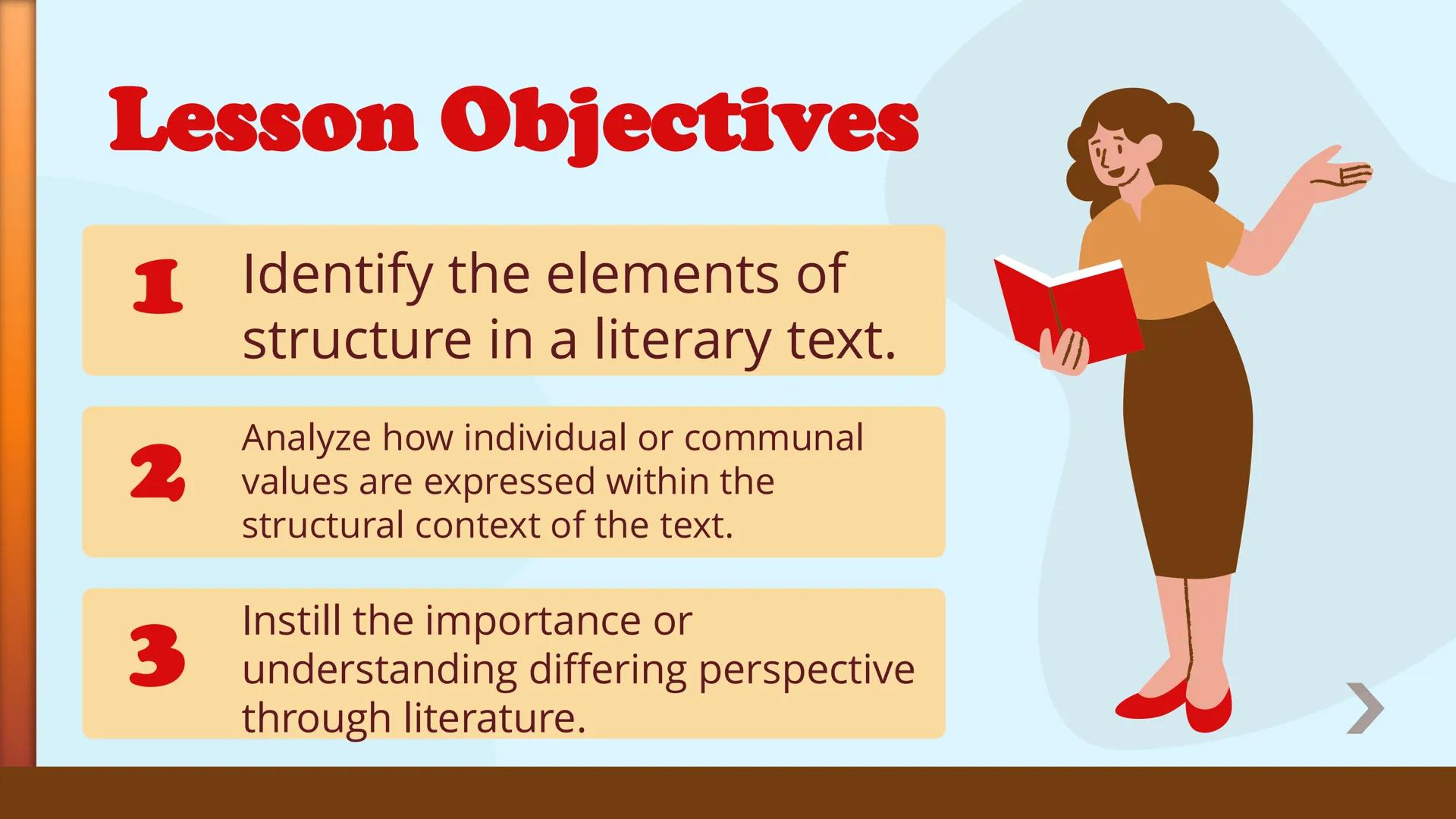 WELCOME TO
ENGLISH CLASS,
Grade 8!
Tr. Che Libantino
ENGLIS
ISH
LITERATURE Understanding Literary Texts as
Expressions of Individual or
Comm