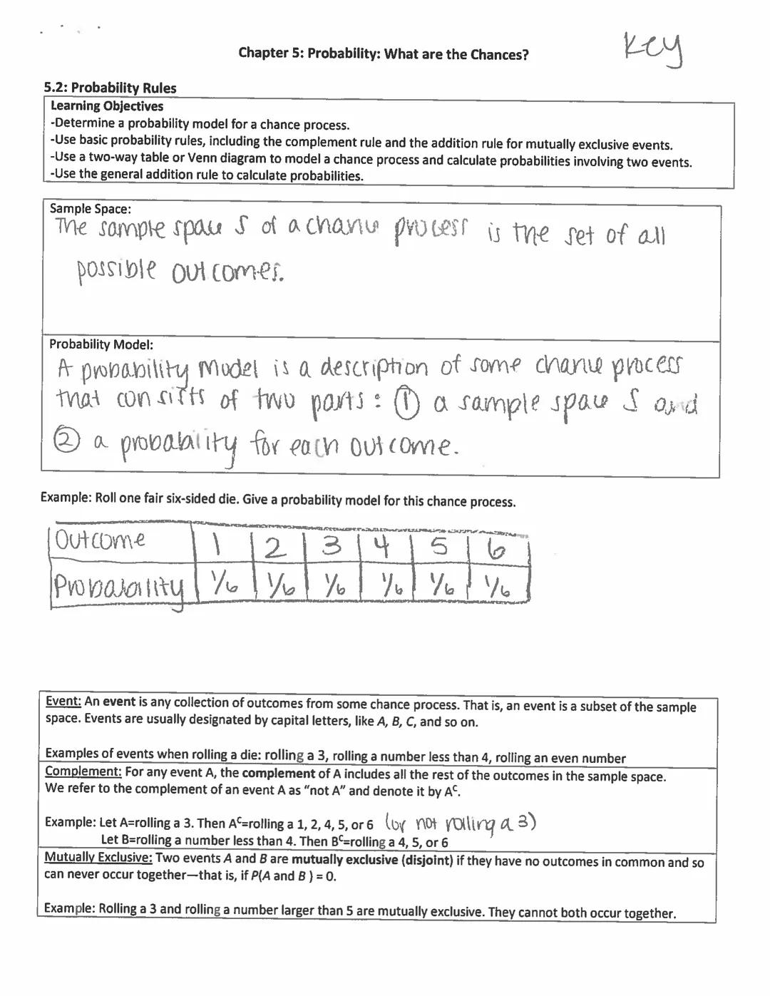# Chapter 5: Probability: What are the Chances?

key

5.2: Probability Rules
Learning Objectives
-Determine a probability model for a chance