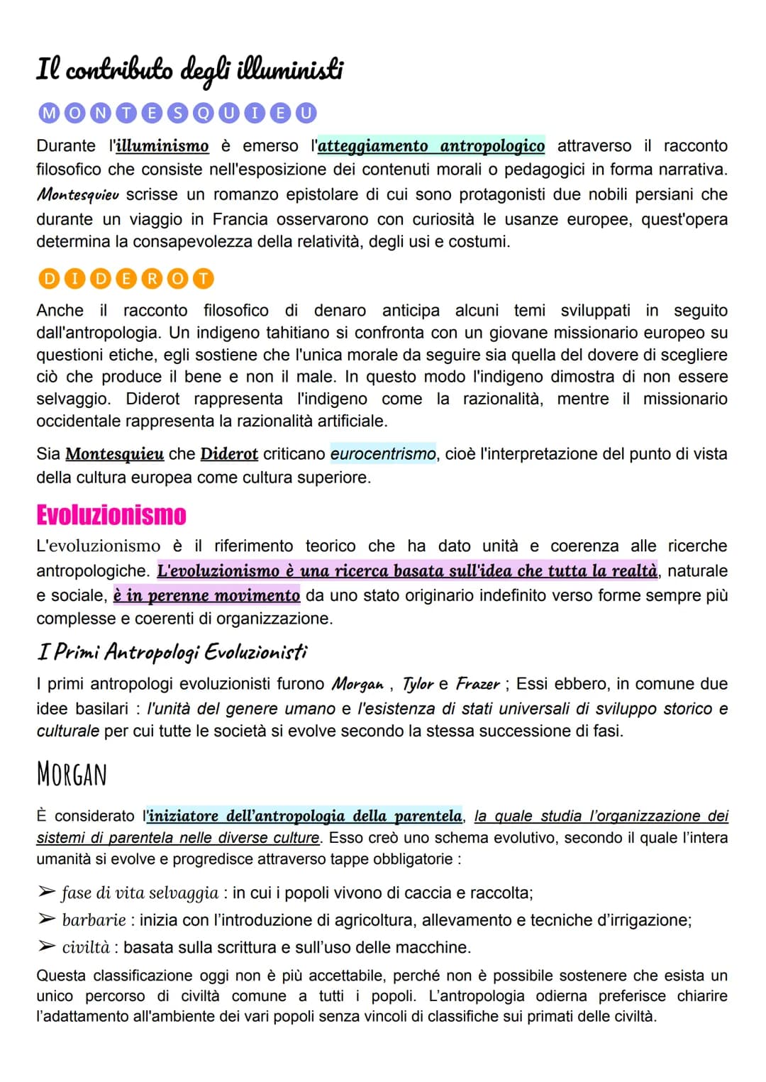 # Antropologia

L'antropologia si è sviluppata nel 19 sec., e le prime indagini risalgono agli anni 50 dell'800.
↓
letteralmente scienza del