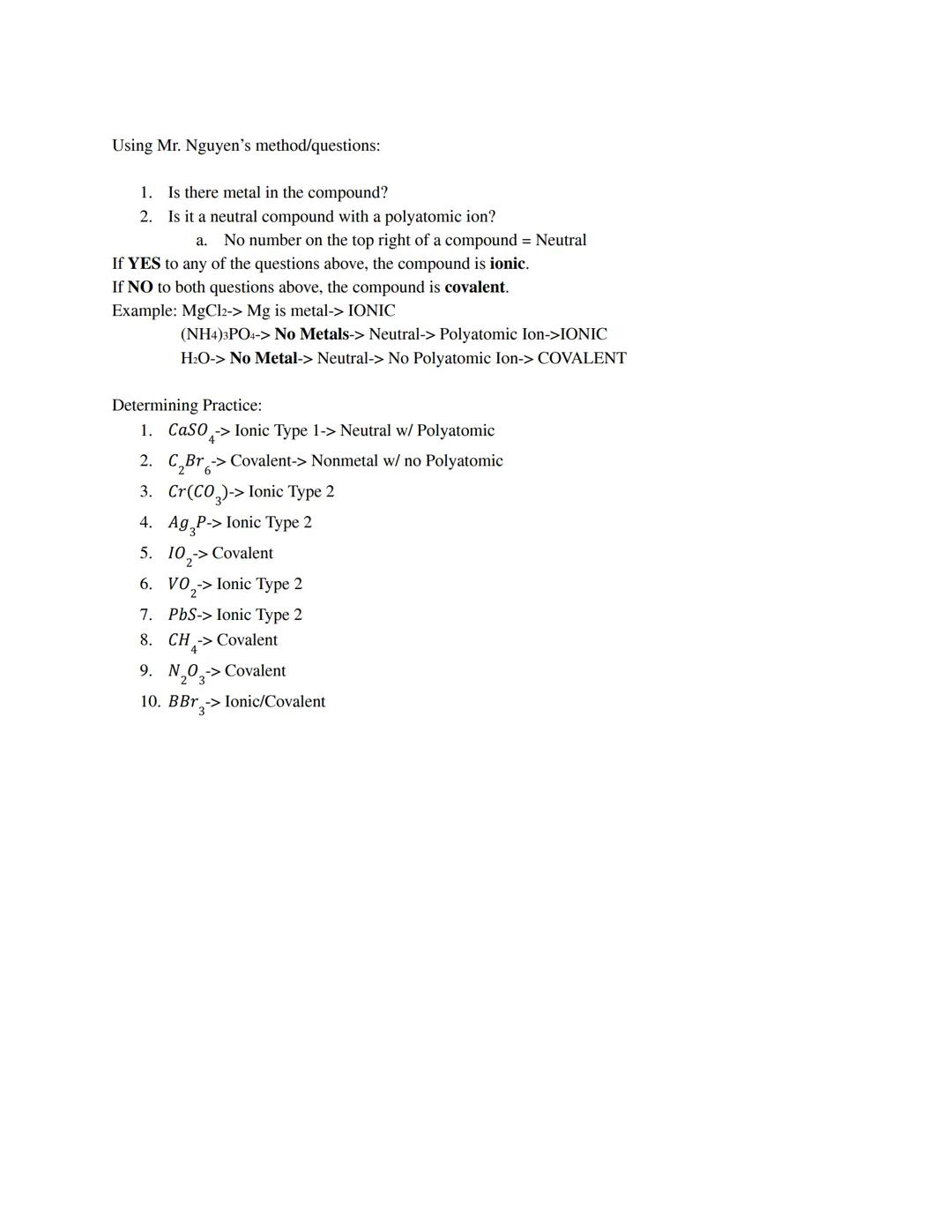 Unit 4.2: Bonding
Type 3(Covalent) Compounds
Covalent (Type 3) Bonding
*   Atoms will share electrons (evenly or unevenly) to be stable (oct
