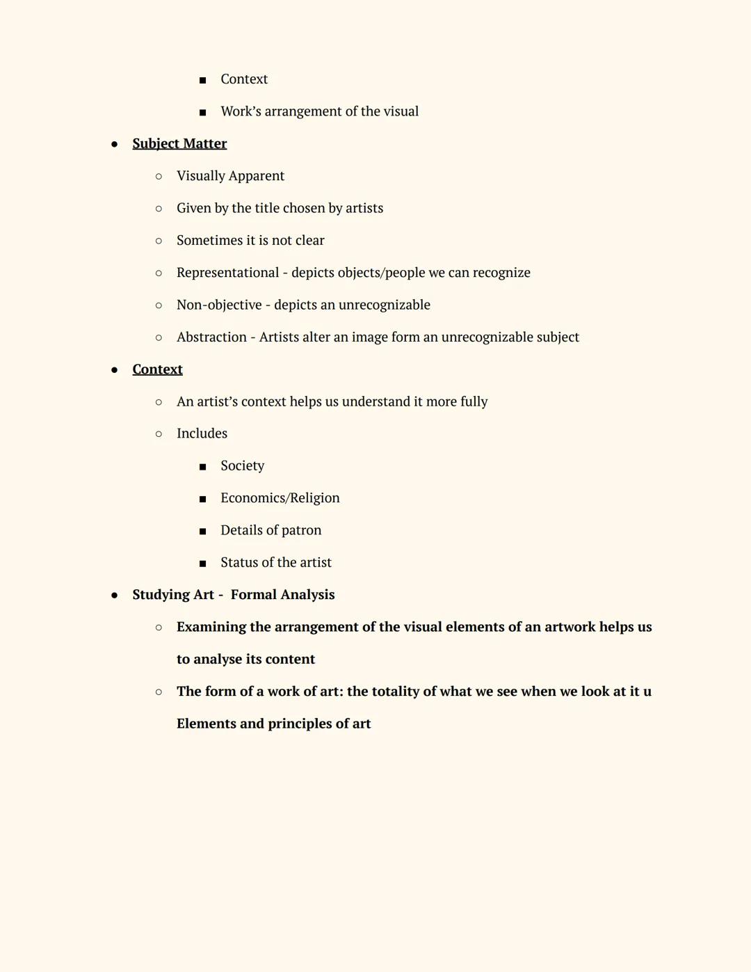 # Arts Appreciation

Notes

Introduction: What Is Art

Art can be made from almost anything!!

Art communicates sensations ideas and emotion