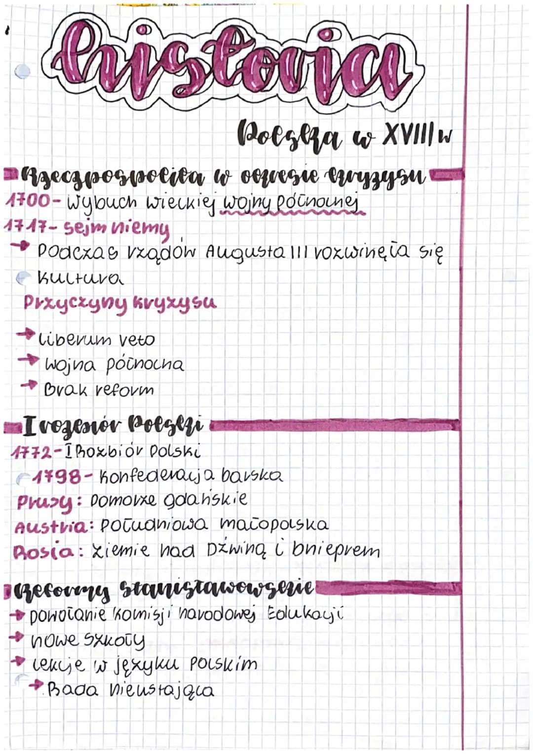 # Cristovice

## Polska w XVIII w

■Rzeczpospolita w oovesie erwузуби

1700-Wybuch wieckiej wojny Północnej

1717-sejm niemy

1 Podczas rząd