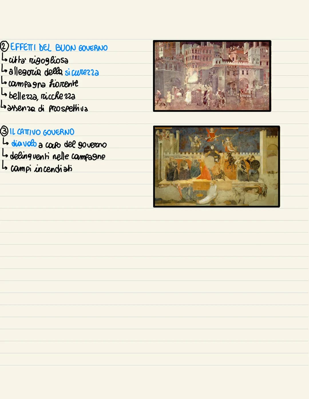 # IL BUON E CATTIVO GOVERNO

Lodi Ambrogio lorenzetti

Lartista senese

Lonella sala del consiglio dei 9→ su 3 pareh

Lopera di natura civil