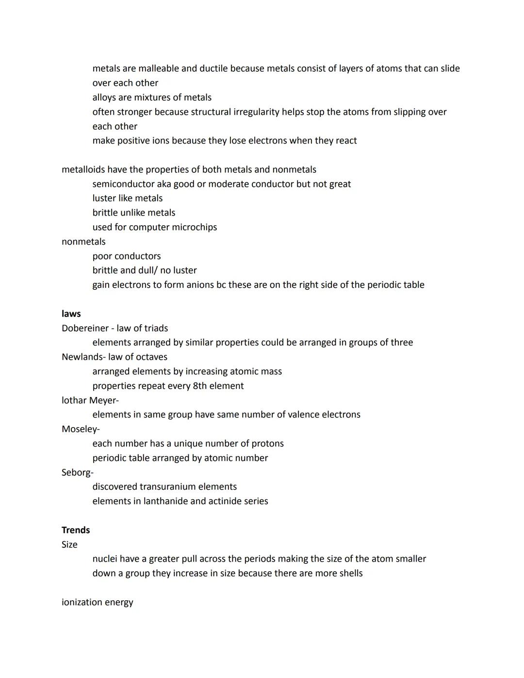 UNIT 4: Periodic Table & Trends
polyatomic ions practice sheet
Metalloids- Boron, Silicon, Germanium, Arsenic, Antimony & Tellurium
groups =