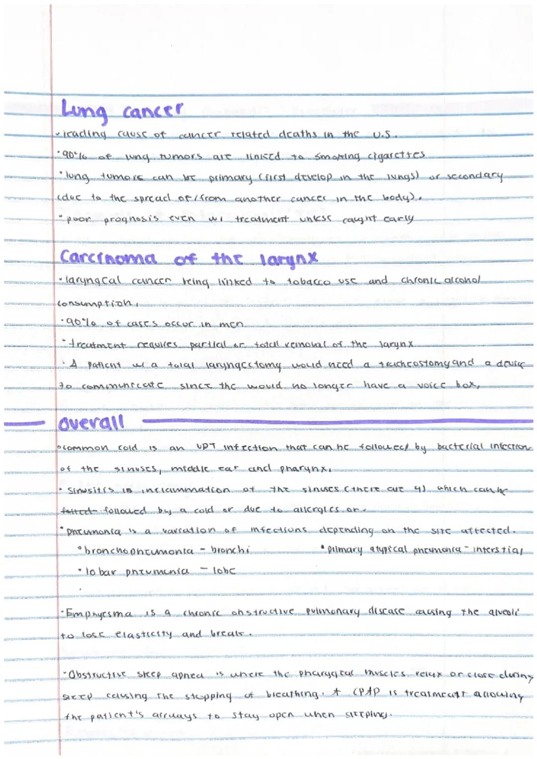 LESSON 20

Pulmonary assisting

Respiratory Diseases and disorders
- structure and function of the respiratory tract
- infectious Discases
-