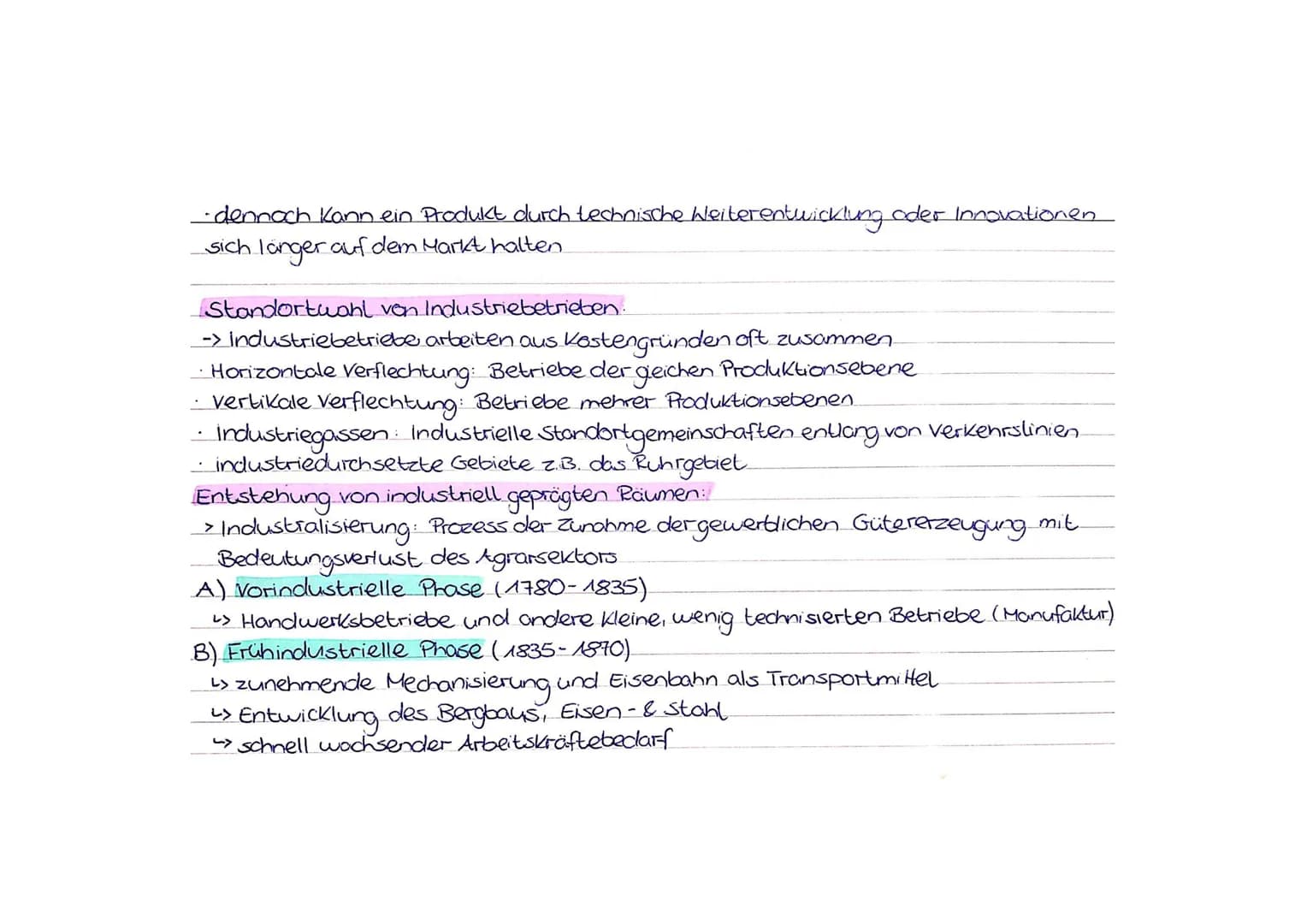 Erdkunde

Bedeutungswandel von Standort faktoren
> da sich Unternehmen nur dort ansiedeln, wo sie vorteilhaft produzieren können,
müssen Kom