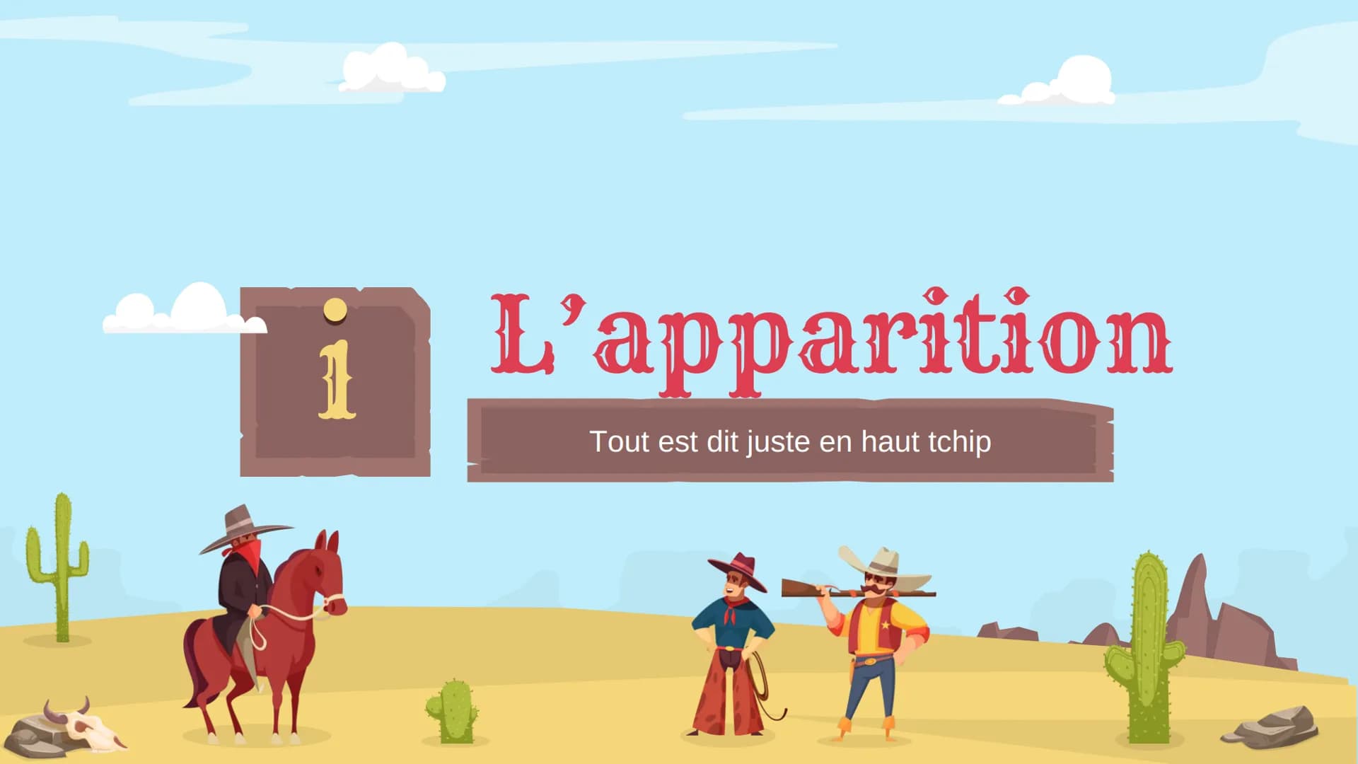 # Films Lesson

# Western

# Genre

Histoire et évolution du Western # Table of contents

L'appartion

Ancien Western

1

2

Description et 