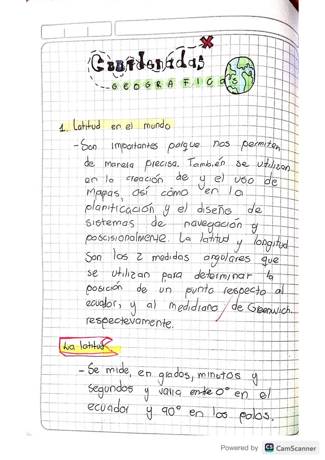 # Chardonádas
--GEOGRA FI cars

1. Latitud en el mundo

-Son importantes porque nos permiten de marera precisa. También se utilizan en la cr
