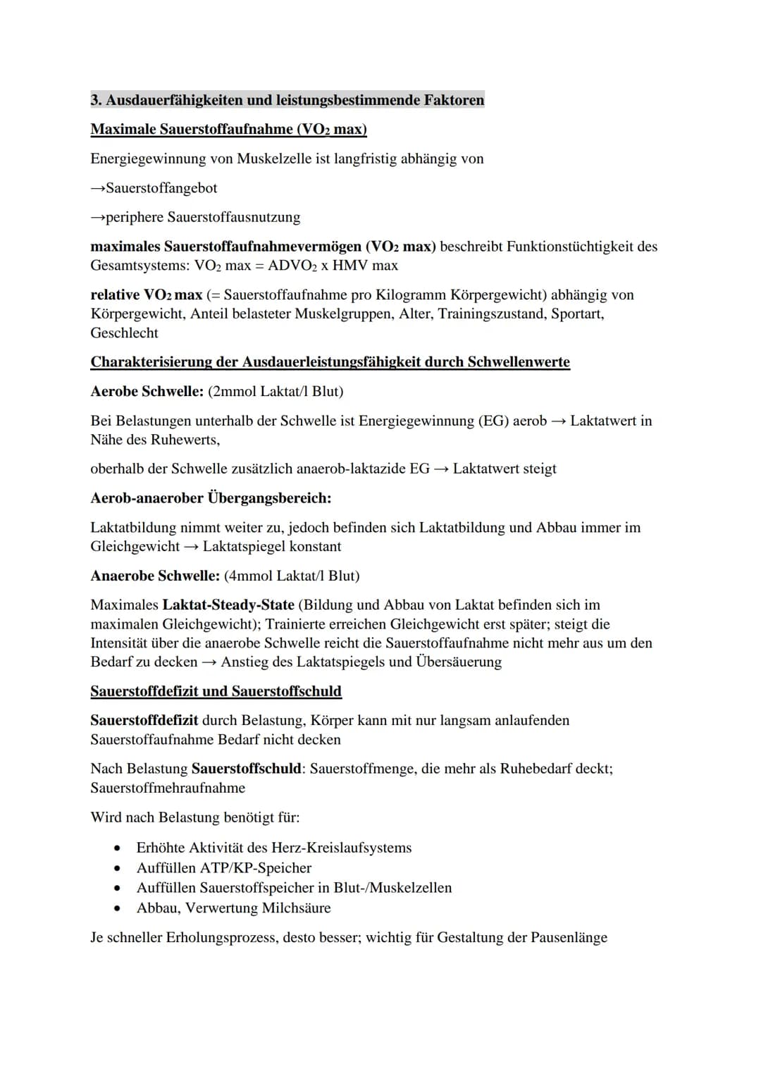 # Sport Zusammenfassung
Trainingslehre

## Allgemeine Gesetzmäßigkeiten des Trainings

### 1. Qualitätsgesetz (physiologisches Gesetz)

Spez