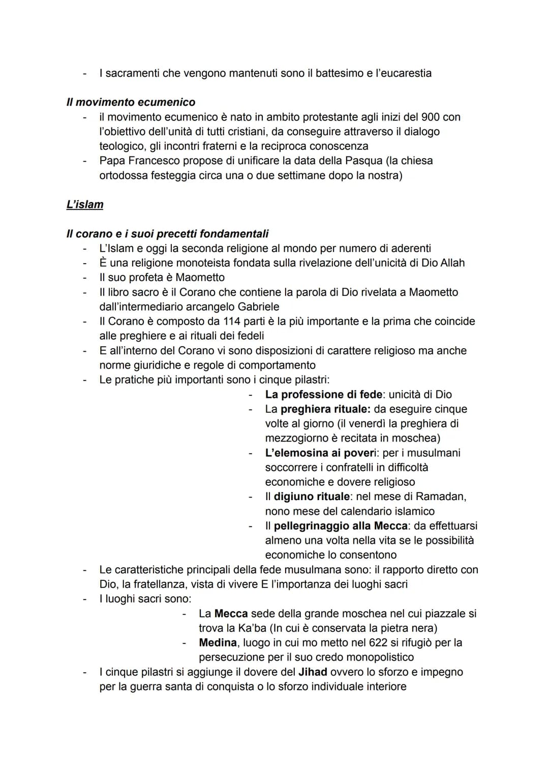 # Le religioni

L'esperienza religiosa

Un'esperienza intensa e coinvolgente

- L'esperienza religiosa è una delle più intense e coinvolgent