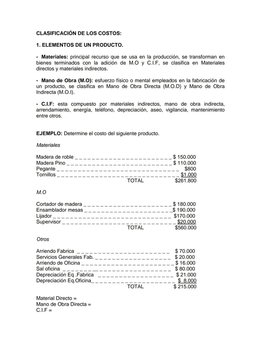 # FUNDAMENTOS DE COSTOS

El propósito fundamental de la contabilidad es proporcionar información financiera
relacionada con una entidad econ