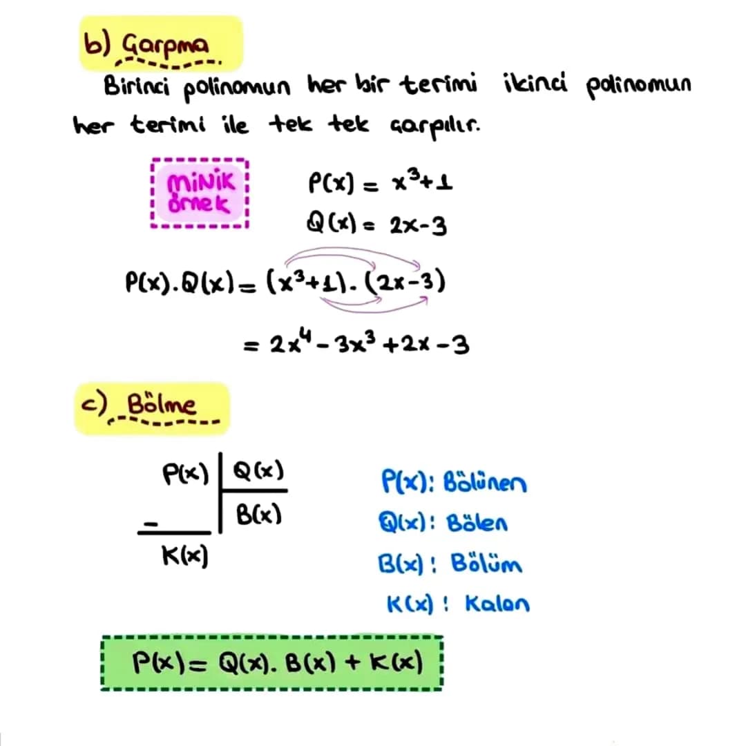# POLINOMLAR

$a_0, a_1, ..., a_{n-1}, a_n \in R$ ve $n \in N$ olmak üzere

$P(x) = a_n x^n + a_{n-1} x^{n-1} + ... + a_1 x + a_0$

biçimind
