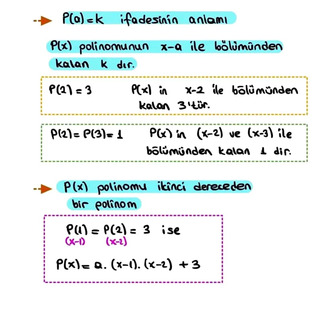 # POLINOMLAR

$a_0, a_1, ..., a_{n-1}, a_n \in R$ ve $n \in N$ olmak üzere

$P(x) = a_n x^n + a_{n-1} x^{n-1} + ... + a_1 x + a_0$

biçimind