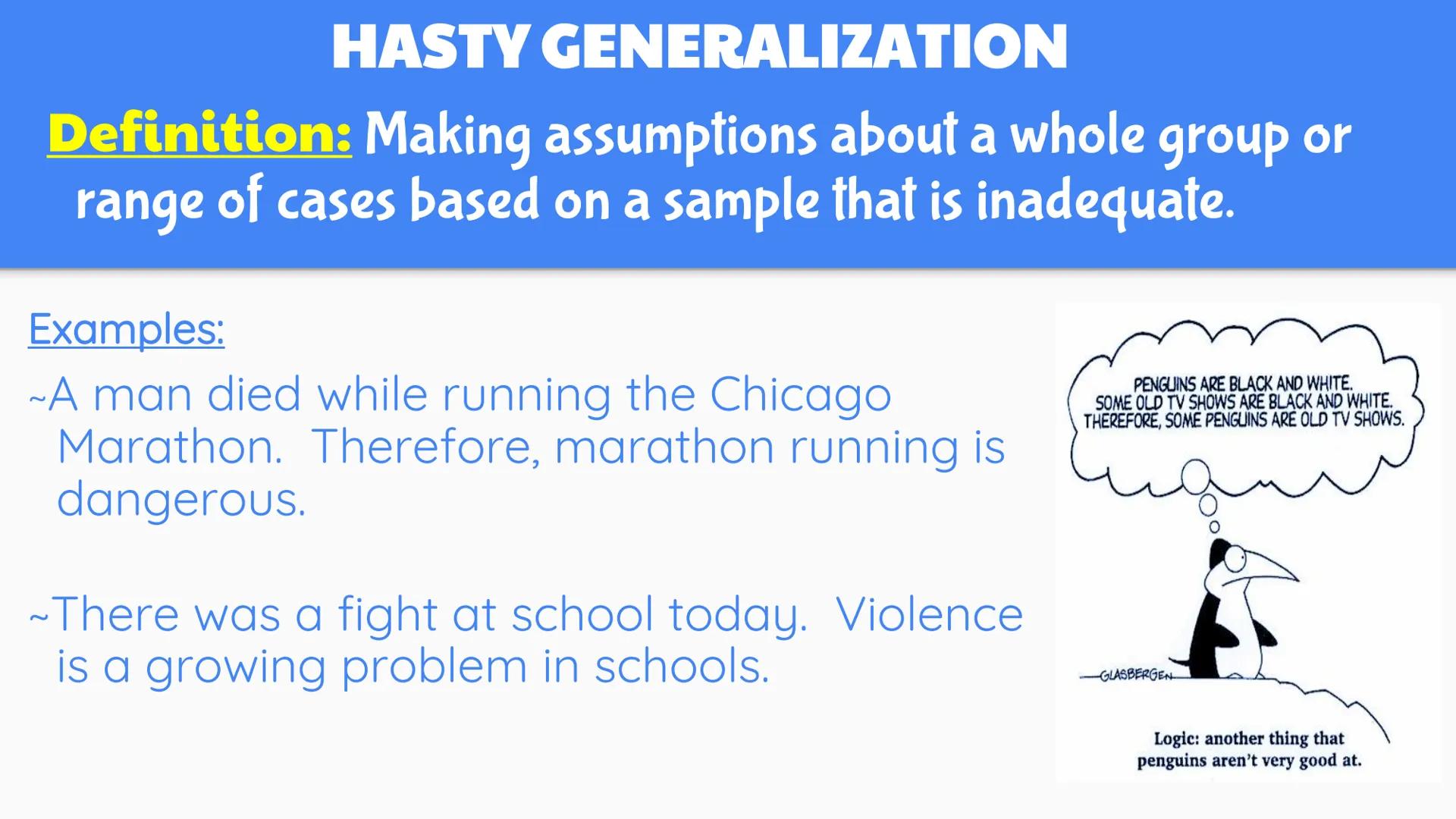 C C C C C C C C C C
A Guide to
Logical
Fallacies
AVOID THEM
AT ALL COST! # AVOID Logical Fallacies when You Argue
Remember the cable TV ad w