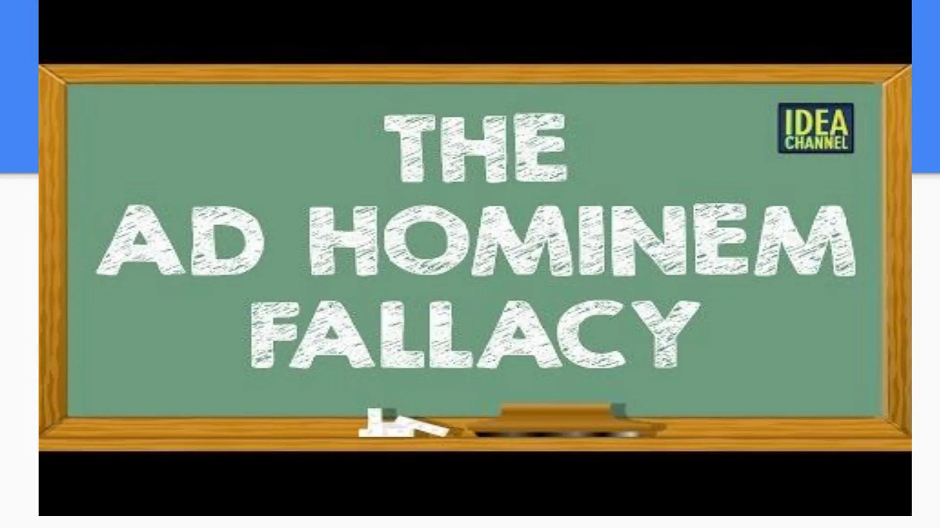 C C C C C C C C C C
A Guide to
Logical
Fallacies
AVOID THEM
AT ALL COST! # AVOID Logical Fallacies when You Argue
Remember the cable TV ad w