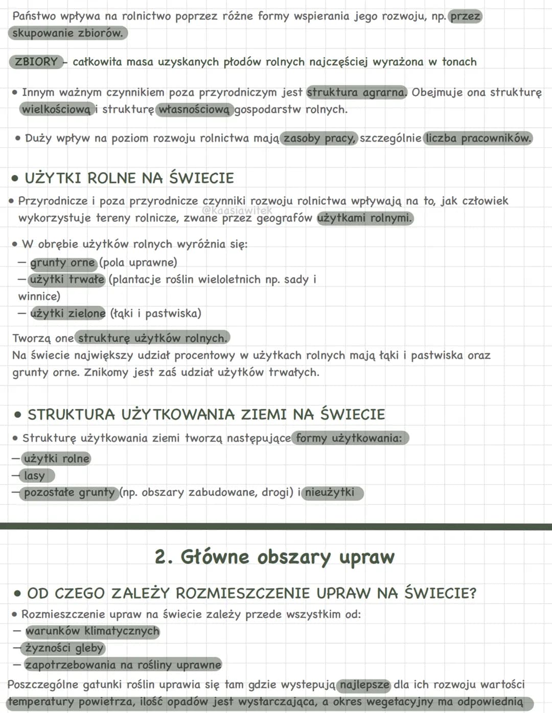 # ROLNICTWO, LEŚNICTWO I
RYBACTWO

## 1. Czynniki rozwoju rolnictwa

* CZYNNIKI ROZWOJU ROLNICTWA
| przyrodnicze (wywodzące się z natury) | 