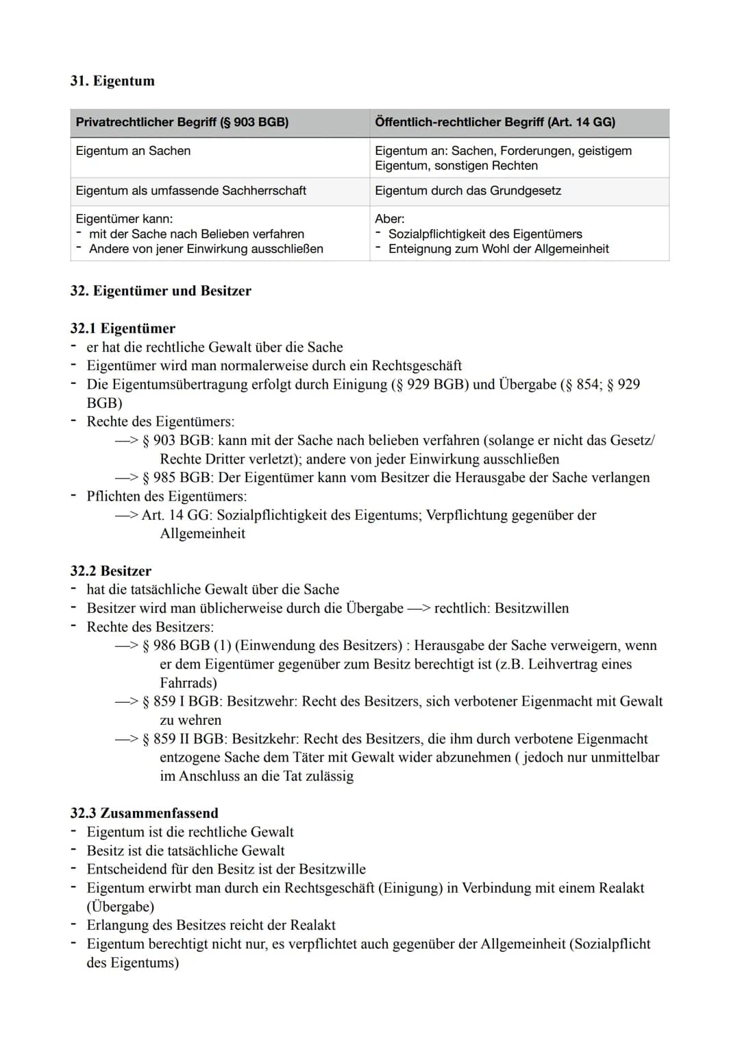 # Zusammenfassung für Wirtschaftsklausur (Recht)

1. Rech und Gerechtigkeit

1.1 Gleichheit
- Grundsatz der Gleichheit sieht vor, dass niema