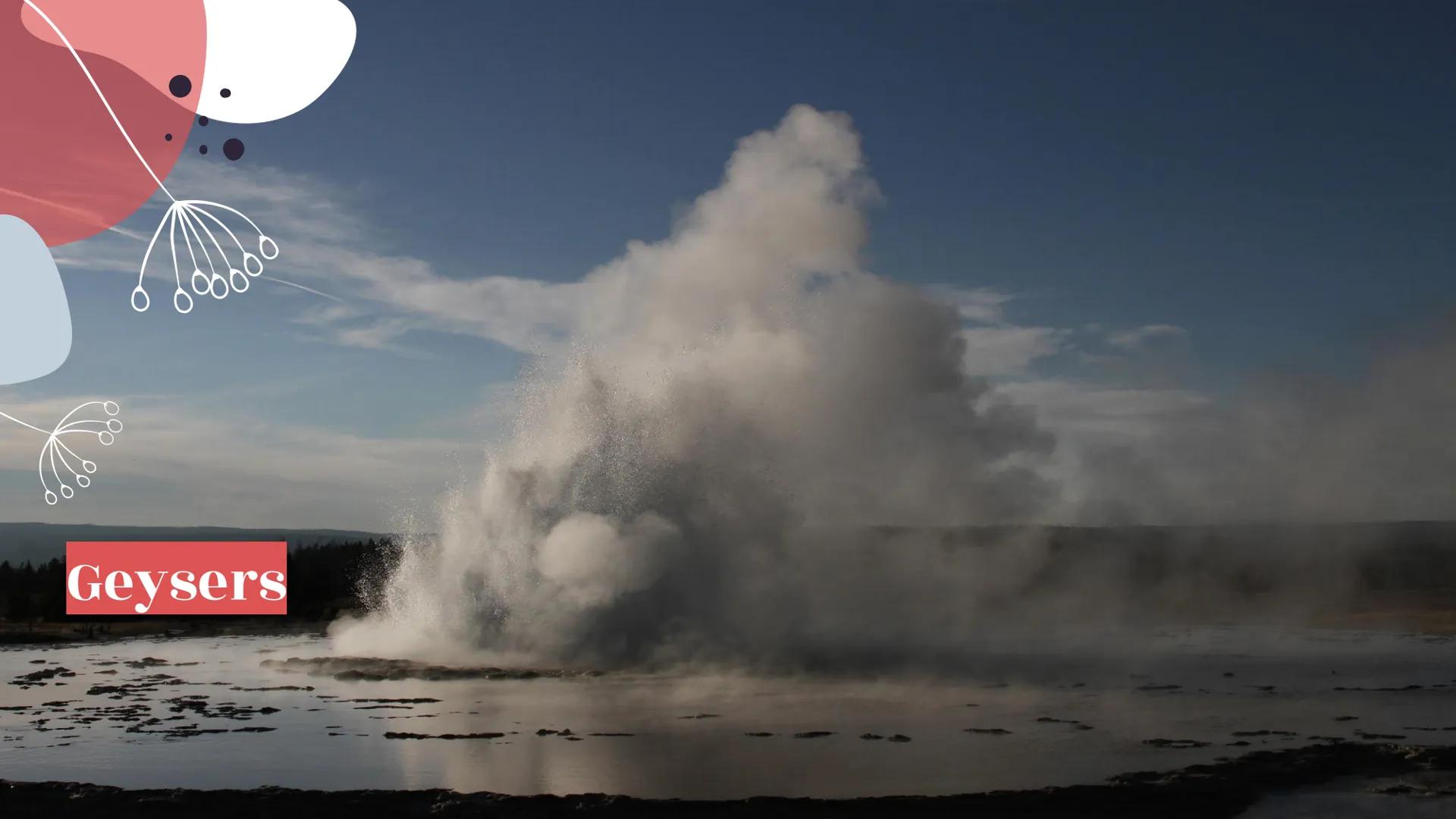 # Yellowstone
National Park # About Yellowstone

- First National Park
- Half of all the world's known geothermal features
-
-
-
World's lar