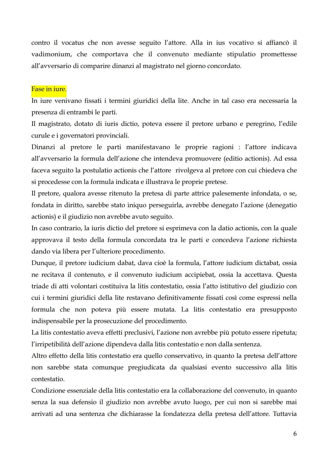 # IL PROCESSO.

Per il diritto romano il rapporto tra il diritto sostanziale e il processo era diverso; le norme
processuali erano, infatti,