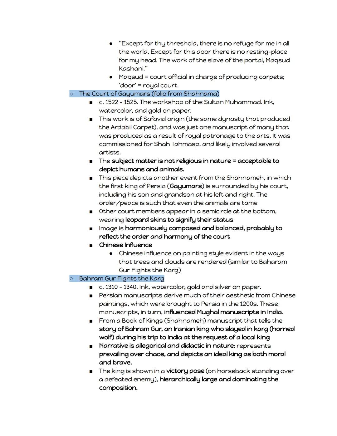 ## West and Central Asia:

- This region is typically regarded as the 'meeting place' of western and eastern cultures, having served as the 