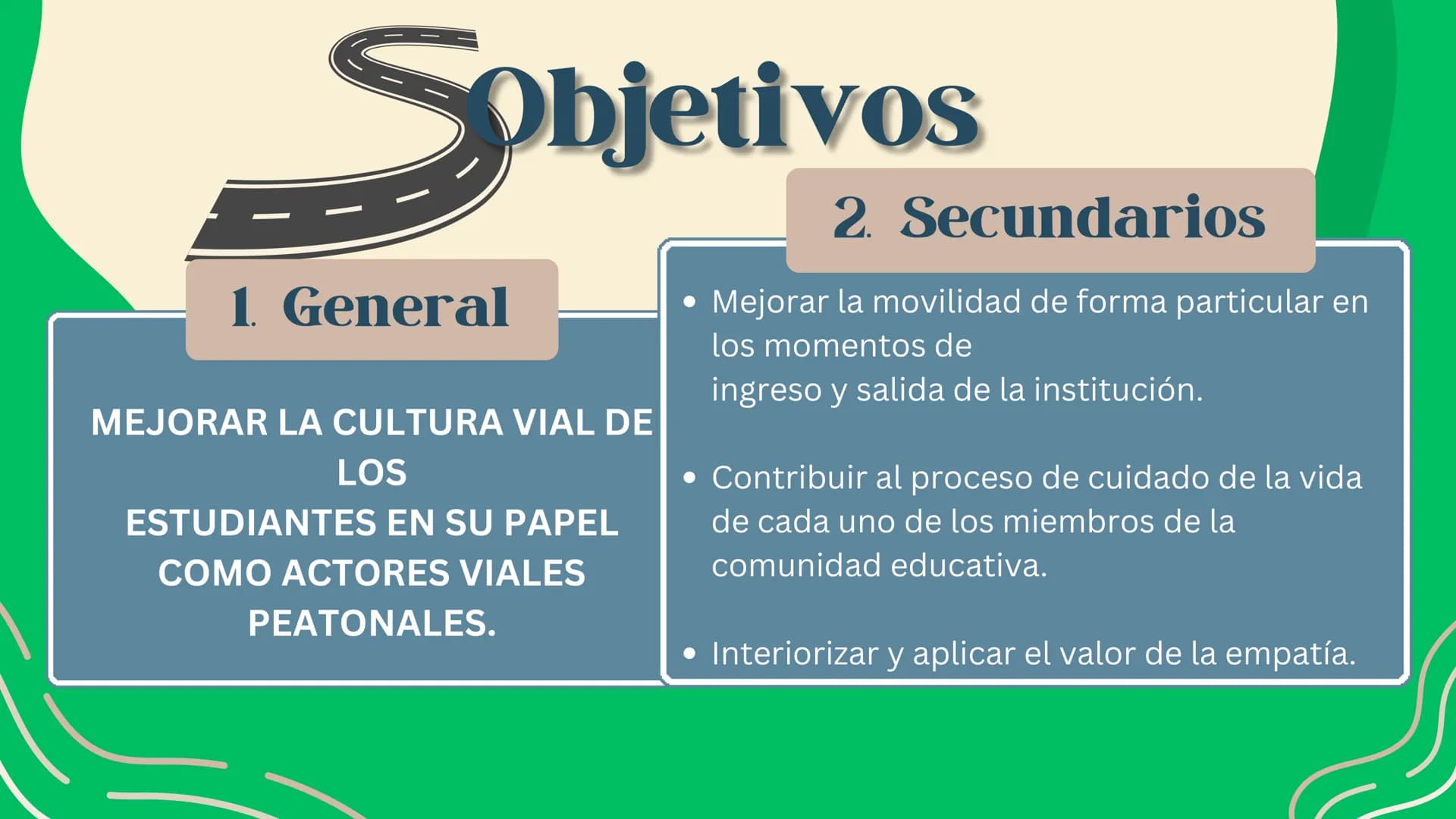 STOP

SEGURIDAD

VIAL TEMAS

• Seguridad Vial en los Peatones.
• La conciencia para evitar
accidentes.
• Recordar las normas básicas.
• Inno