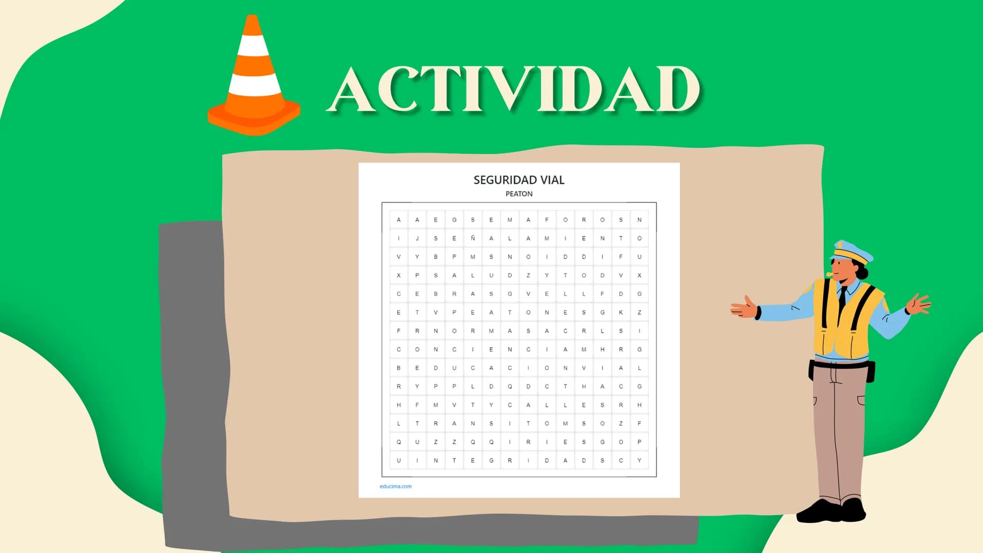 STOP

SEGURIDAD

VIAL TEMAS

• Seguridad Vial en los Peatones.
• La conciencia para evitar
accidentes.
• Recordar las normas básicas.
• Inno
